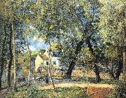 Camille Pissarro Hurrying to the landscape oil painting reproduction